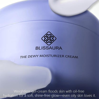 The Dewy Skin Cream Face Moisturizer Skin Care Face Cream Boost Water Gel Lightweight Oil-Free -Improve Skins Hydration 1.7 Fl Oz