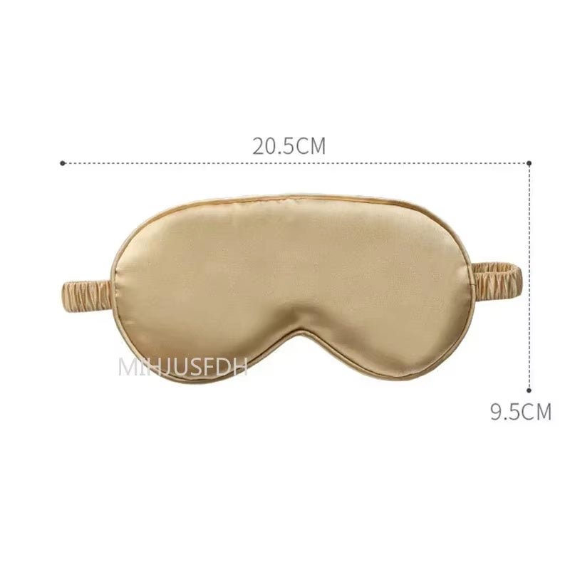 3Pcs Set Women Imitated Silk Sleep Eye Mask Eye Patches Face Mask Eyeshade Blindfold Travel Rest Eye Cover Night Eyeshade