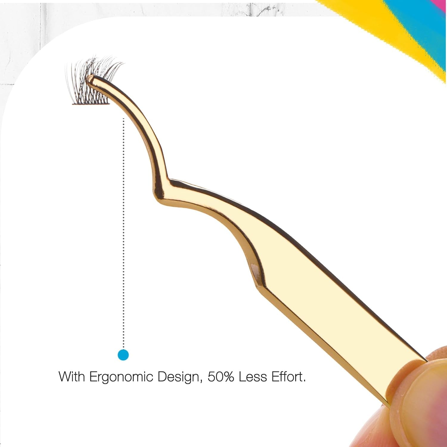 SWINGING Lash Clusters Tweezer Eyelash Applicator Tool DIY Lash Tweezers for Easy Application and Removal (Lashtweezer)