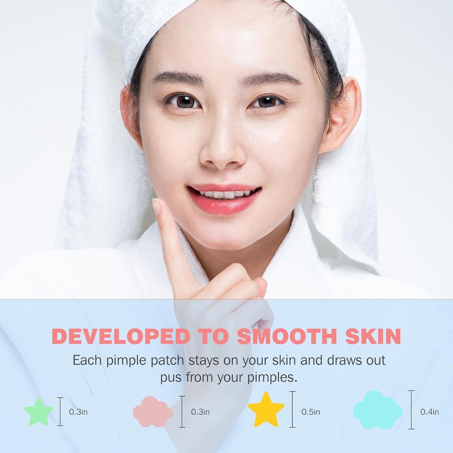 Pimple Patches for Face 207PCS, Hydrocolloid Acne Patches for Covering Zits and Blemishes, Cute Star Pimple Patches, Facial Skin Care Products.